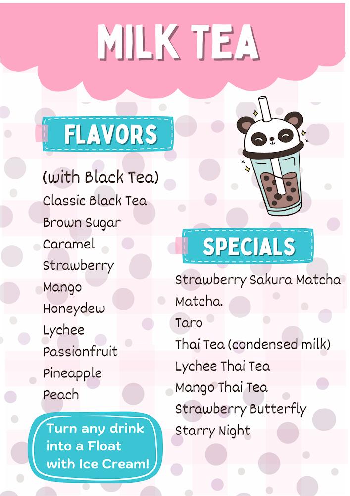 Mochi Tea Cafe (Boba Tea, Ice Cream & Cakes) Menu image 2